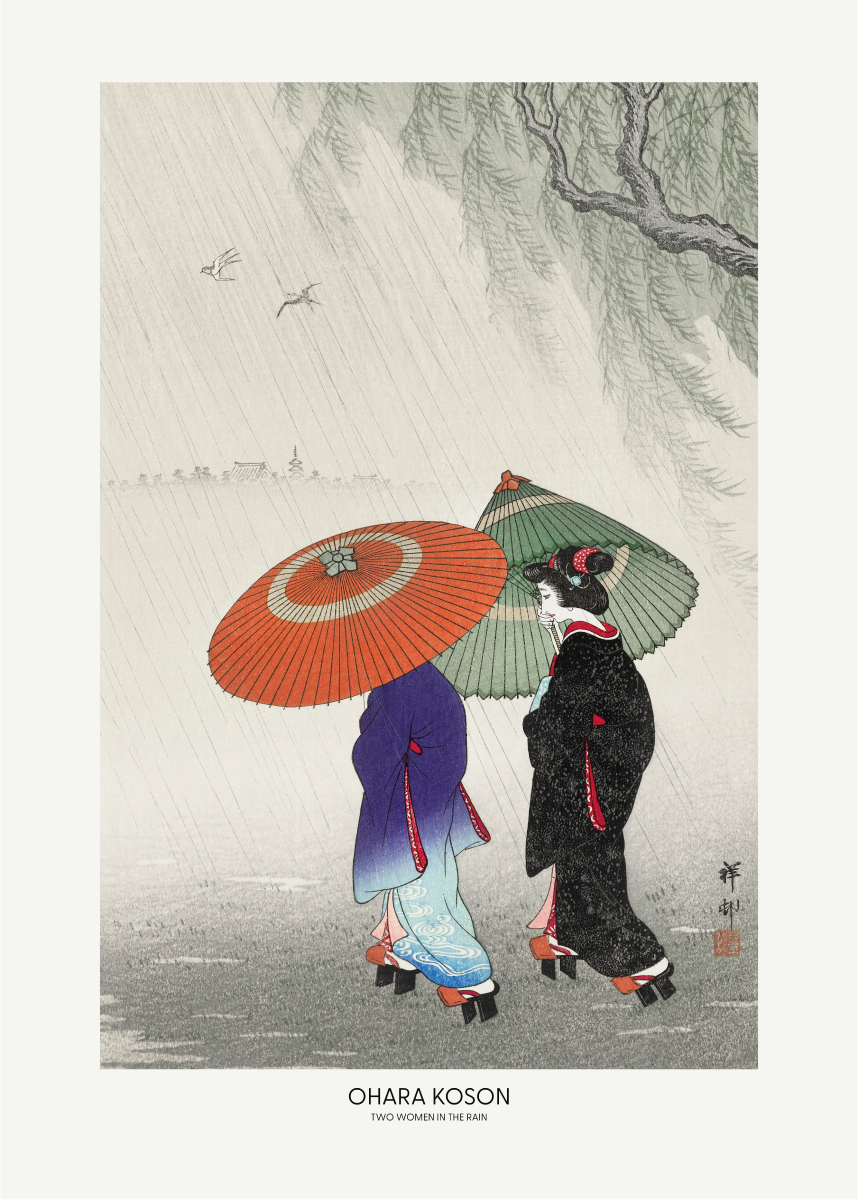 Poster "Two Women In The Rain"