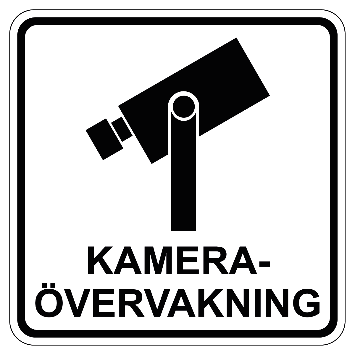 Kameraövervakningsskylt