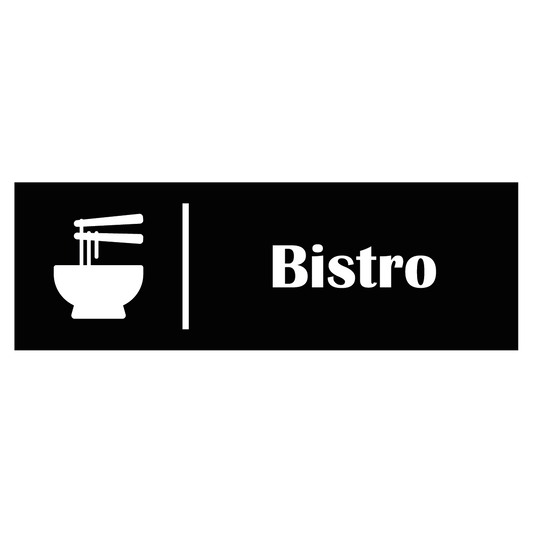 Trivselskylt "Bistro" - Svart