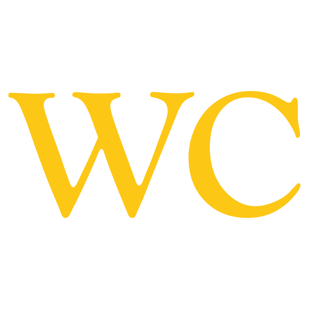 WC - Vinyltext - Gul