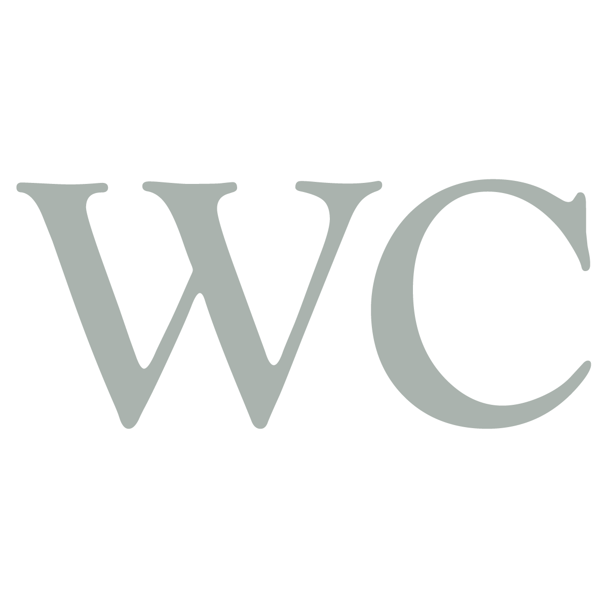 WC - Vinyltext - Silver