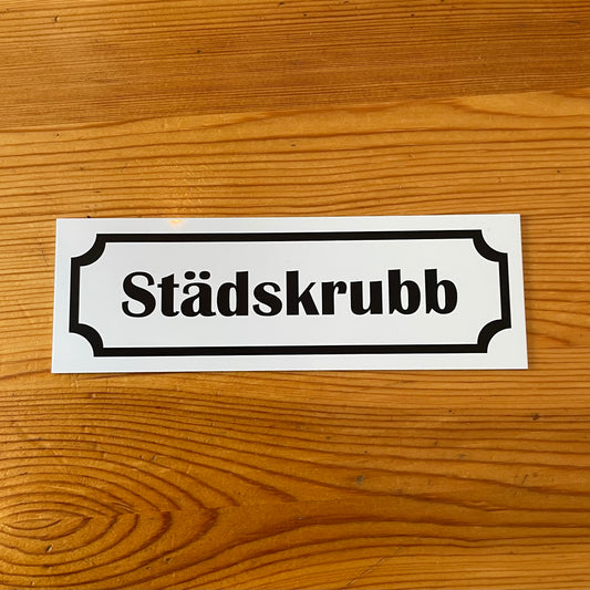Aluminiumskylt - 150x50mm