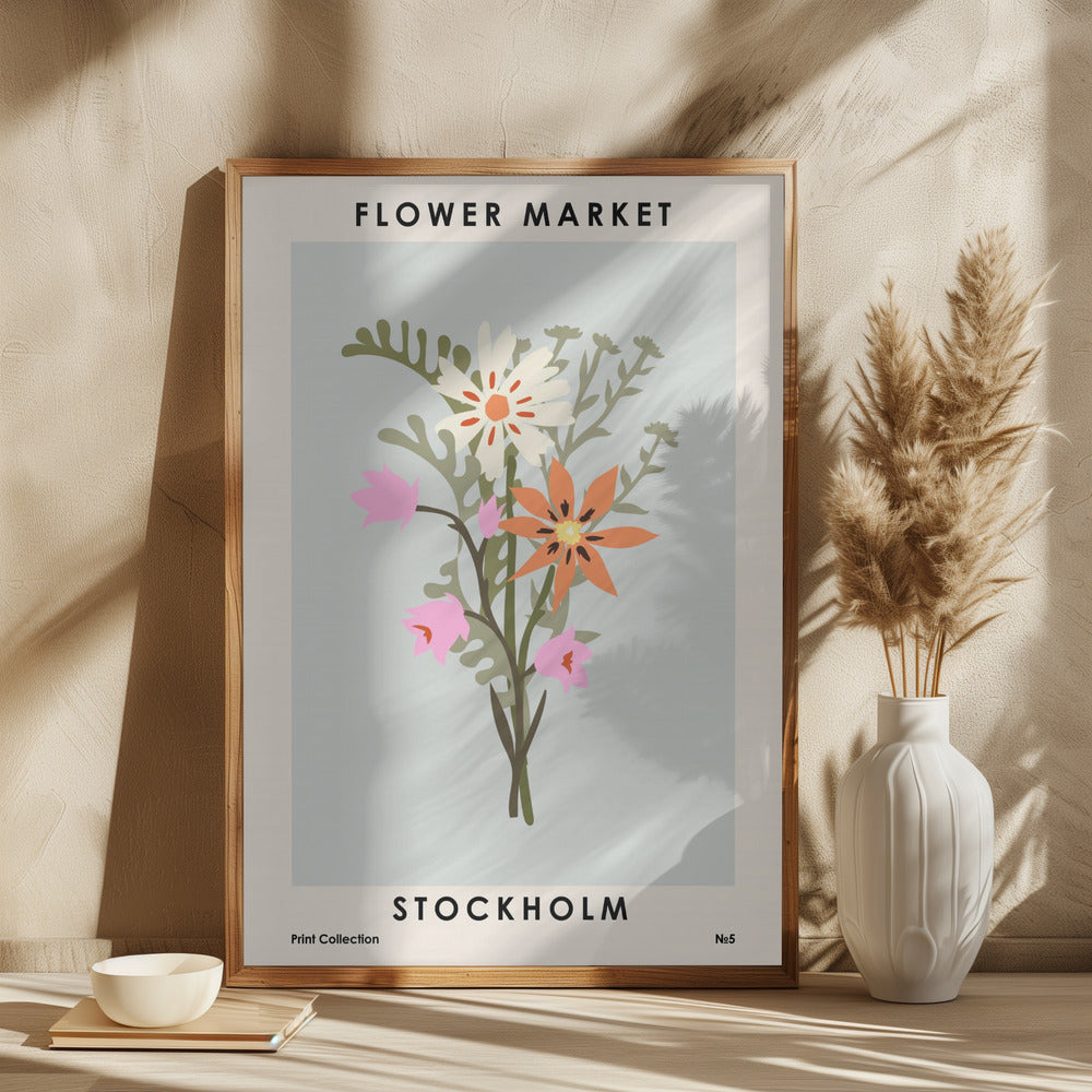 Poster "Flower Market Stockholm"