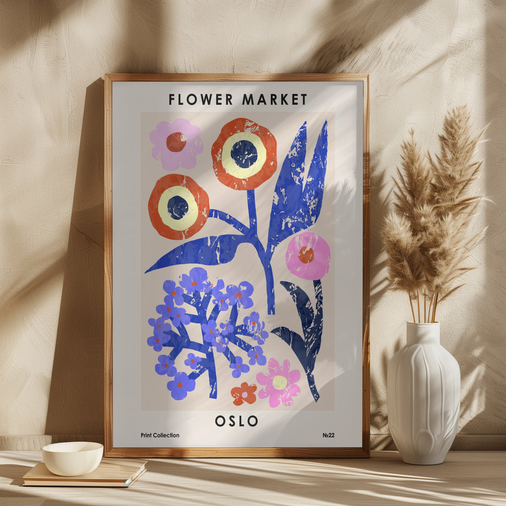 Poster "Flower Market Oslo"