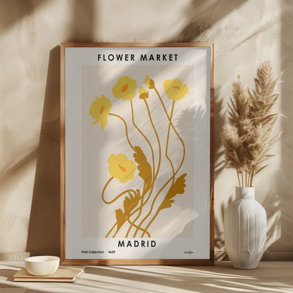 Poster "Flower Market Madrid"