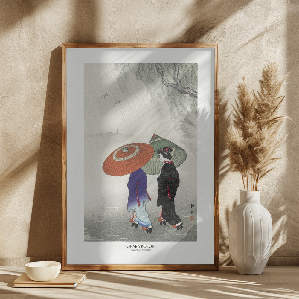 Poster "Two Women In The Rain"