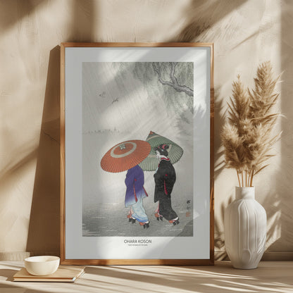 Poster "Two Women In The Rain"