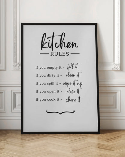 Poster "Kitchen Rules"