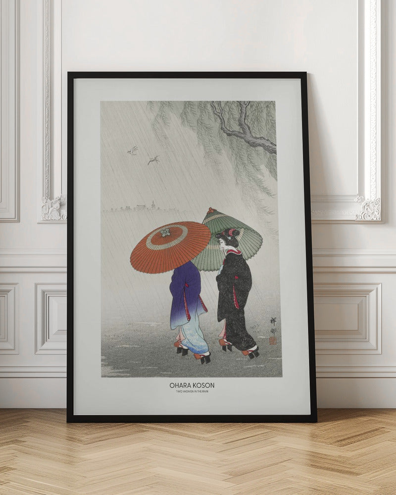 Poster "Two Women In The Rain"