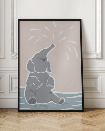 Poster "Cute Scandi Elephant Children"