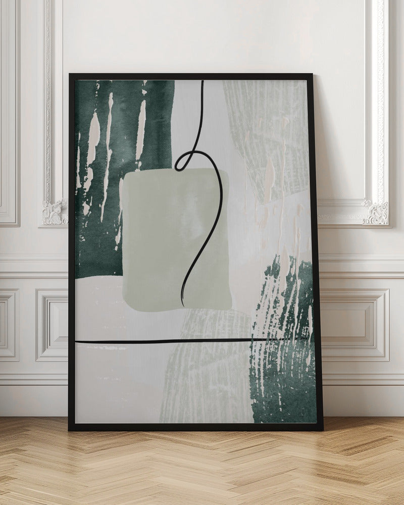 Poster "Abstract Shapes in Green III"