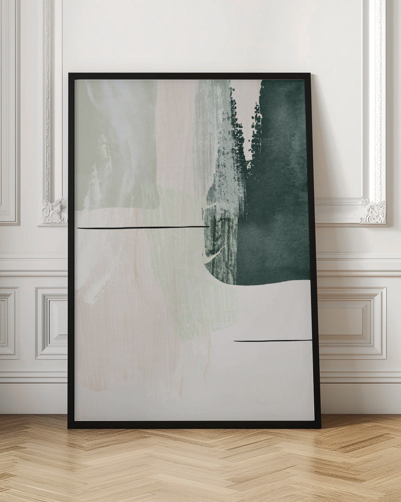 Poster "Abstract Shapes in Green II"