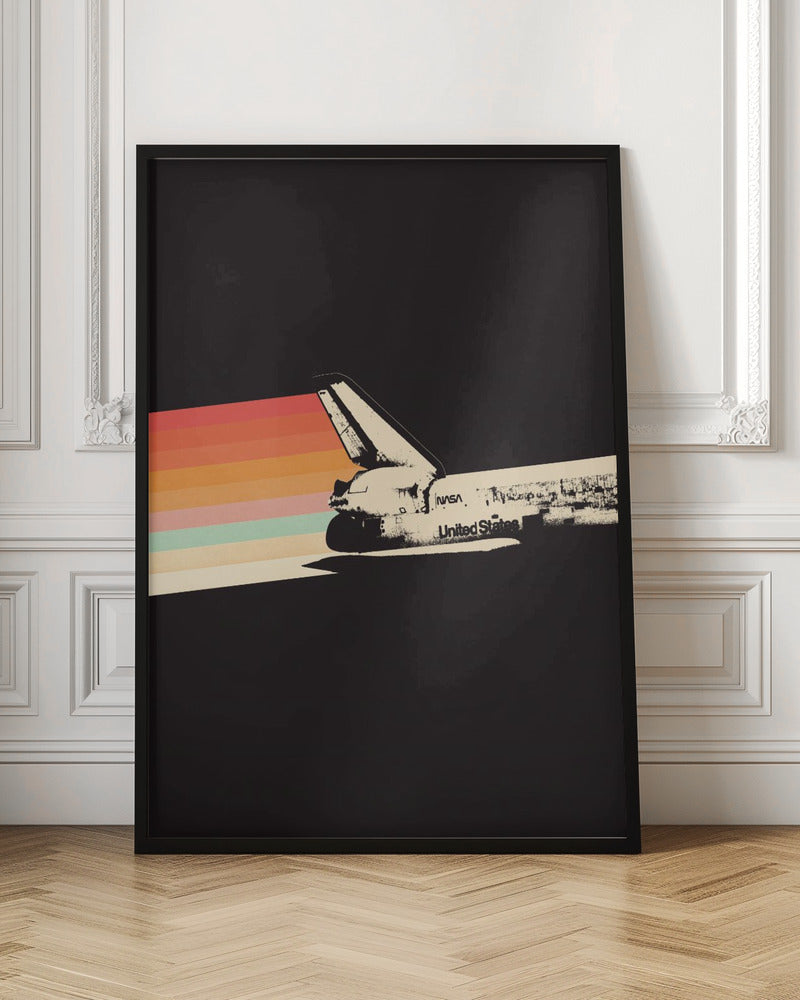 Poster "Space Ship Rainbow"